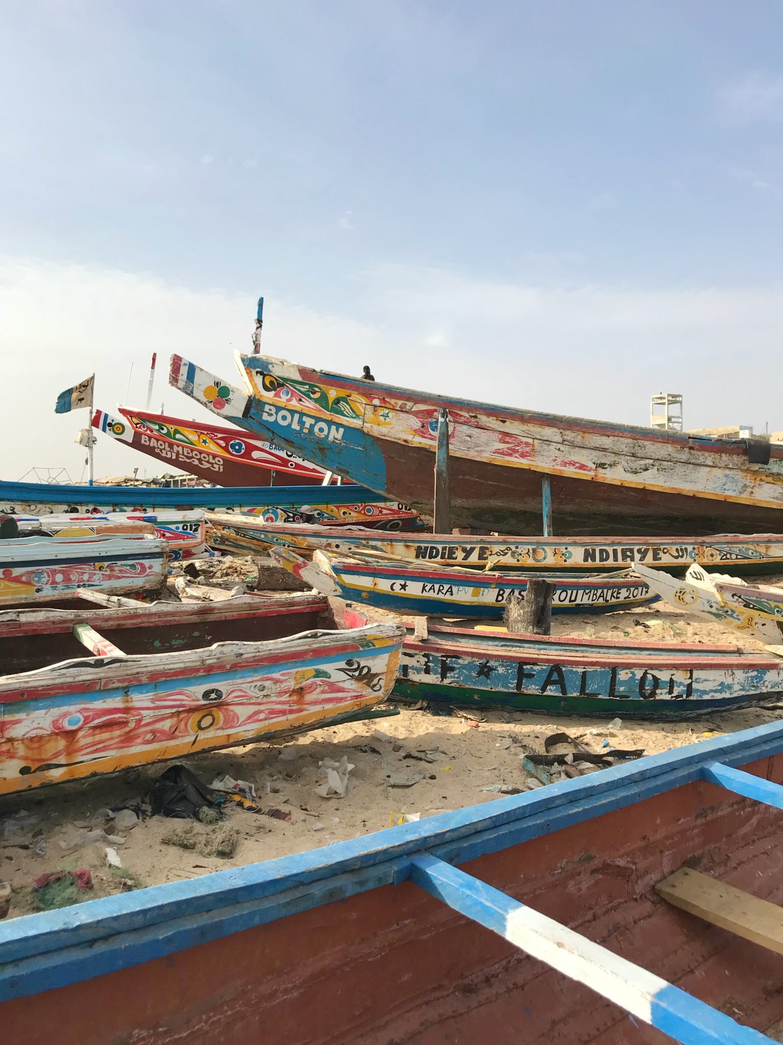 L'arrivée des pêcheurs à Mbour